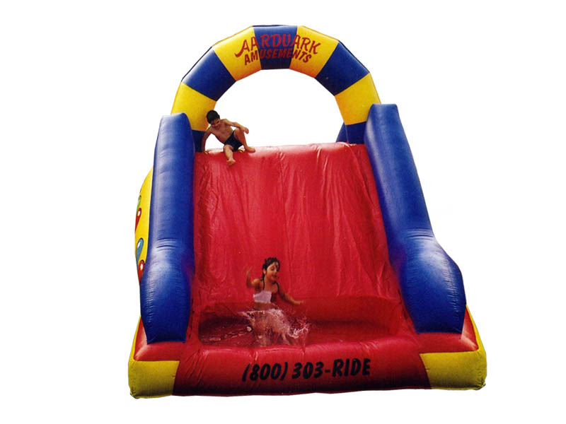 Red Yellow Blue Arched Water Slide