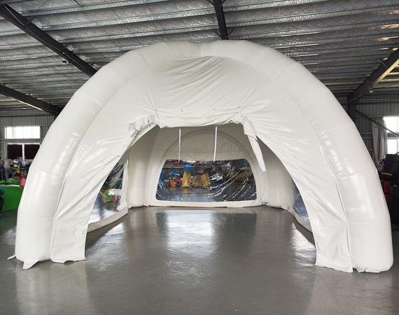 Inflatable Tent with Optional Sides