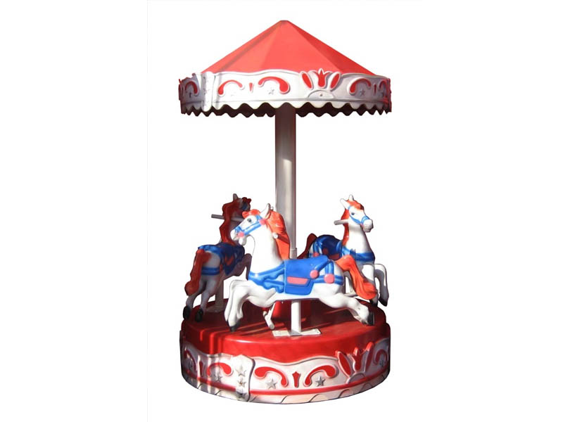 Ornamental 3 Horse Carousel